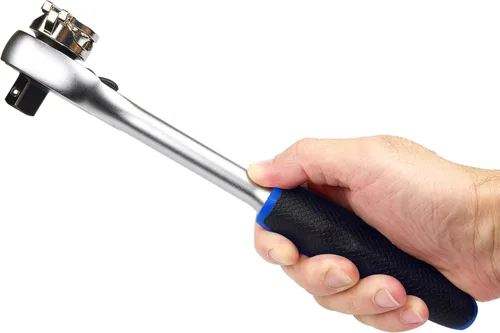 Vista 5 de Ascend Tools Trinquete de rueda fácil de 3/8 pulgadas, acción de trinquete de 72 dientes, cabezal de liberación rápida, rotador, giratorio, llave