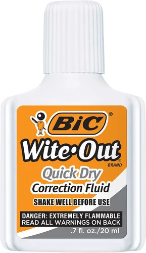 Vista 2 de BIC Wite-Out - Líquido de corrección de secado rápido paquete de 3 BICWOFQD324