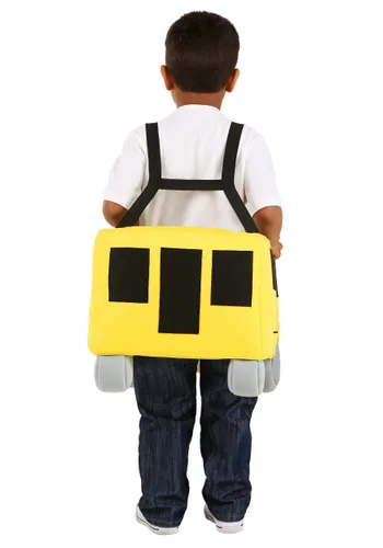 Vista 2 de Disfraz de Autobús Escolar para Niños Pequeños Multicolor