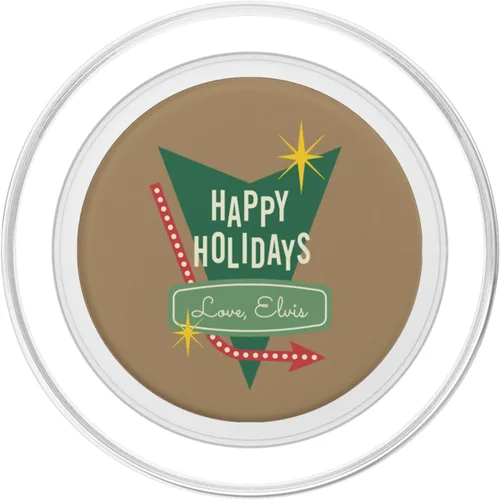 Vista 2 de Elvis Presley Amor oficial de Happy Holidays, Elvis PopSockets MagSafe PopGrip para iPhone