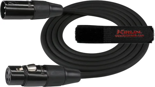 Vista 4 de KIRLIN Cable de micrófono MPC, XLR, negro, 25 pies (MPC-270PB-25/BK)