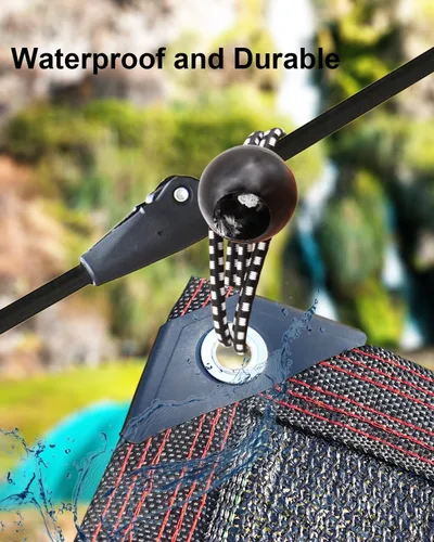 Vista 4 de Cuerdas elásticas de bolas de 6 pulgadas, 25 cuerdas elásticas pequeñas con bolas, mini bolas elásticas resistentes al aire libre para lona, toldo