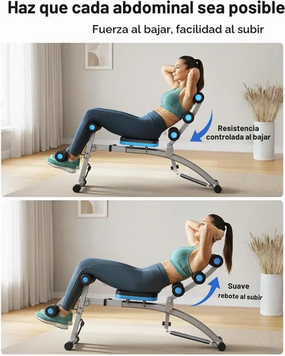 Vista 3 de MERACH Ab Machine, Adjustable Ab Trainer, Sit Up Exercise Equipment 300LBS