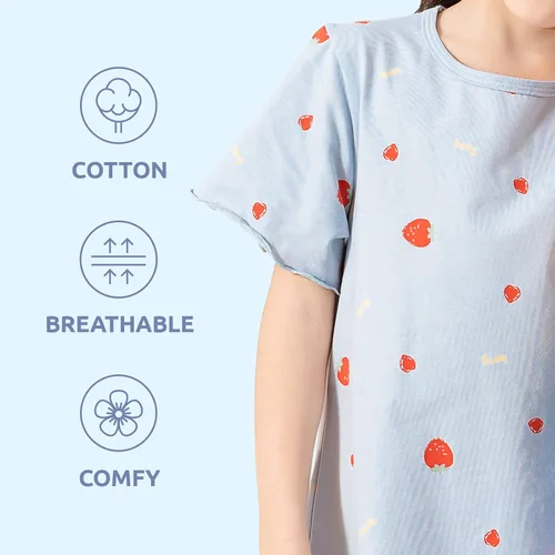 Vista 4 de BANGSAUR Vestido para niña, paquete de 2 camisetas de algodón suave, 3-10 años