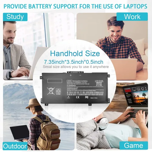 Vista 7 de Batería LK03XL, Boyuteecer para HP Envy X360 15-BP 15M-BP 15-BQ 15M-BQ 15M-CP 15M-CN0XXX 17-AE 17M-AE 17T-AE 17-BW 17M-BW 17-CE 17M-CE 17T-CE 17T-CE