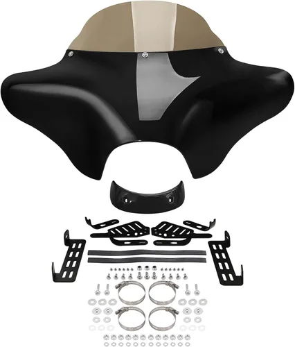 Vista 9 de TCT-MOTORPARTS Soporte de montaje para carenado Batwing, compatible con Harley Road King Softail Heritage FLST