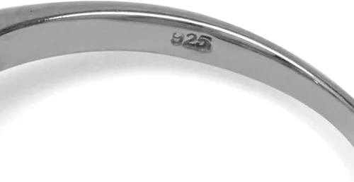 Vista 4 de Silvershake Anillo redondo de plata de ley 925 de 0.315in con diseño de triquetra de triquetra