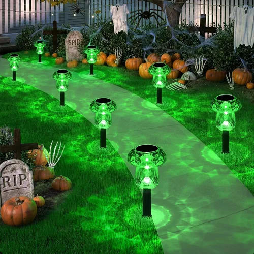 Vista 17 de Paquete de 16 luces solares para exteriores, luces de jardín de Cambio