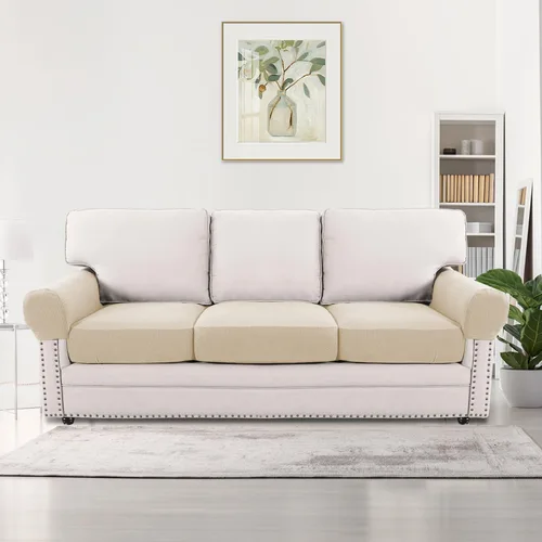 Vista 82 de H.VERSAILTEX Fundas elásticas para sillas de varias piezas, fundas para cojines ajustables para asiento y respaldo