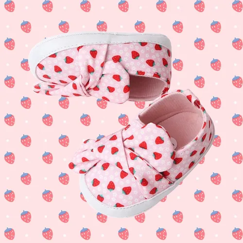 Vista 2 de YTWM Baby Girls Shoes First Birthday Walking Shoe for 0-18 Months, Easy Wear Non Slip Lightweight Baby Indoor Outdoor Sneakers