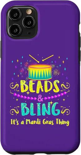 Vista 10 de Funda para iPhone 15 Beads and Bling It's Mardi Gras Thing Phone Case Mardi Gras