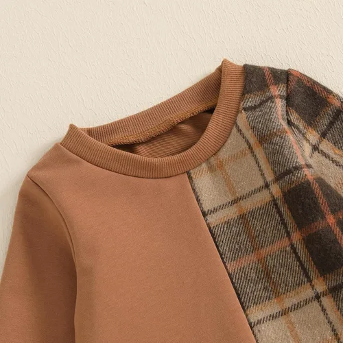 Vista 67 de Conjunto de sudadera de manga larga con cuello redondo y pantalones deportivos para bebés, ropa de invierno para bebé