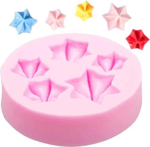 Vista 8 de Moldes de silicona para cupcakes en forma de crema, forma de corazón y estrella, para decoración de tartas para cumpleaños, fiesta temática, postre