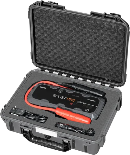 Vista 8 de Funda para NOCO Boost GB40 y GB20 – Funda de transporte rígida impermeable con espuma precortada personalizada, caja de viaje protectora a prueba