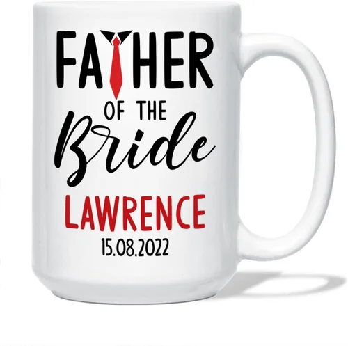 Vista 7 de Taza personalizada para la tía de la novia, taza de tía novia, regalo de boda para tía de la novia, regalo de tía de novia, taza de café de boda