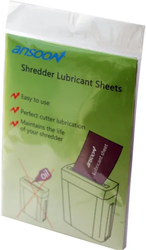Vista 7 de Hojas de lubricante de trituradora de papel, trituradora de papel afilado y hojas lubricantes (12PCS)