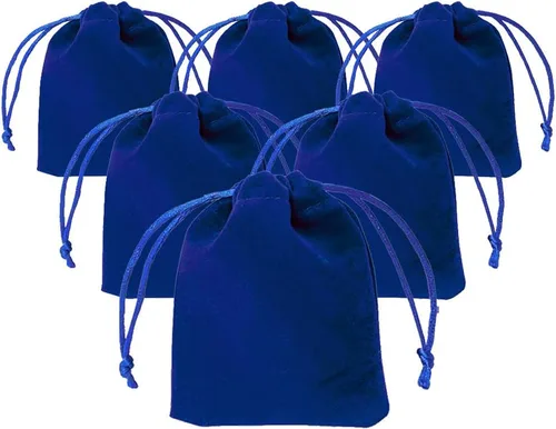 Vista 10 de TopTie 50 bolsas de terciopelo, 2.8 x 3.6 pulgadas, bolsas con cordones para manualidades, bolsas de joyería para bodas, fiestas y festivales