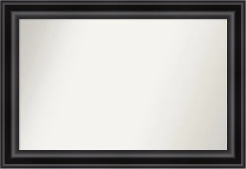 Vista 109 de Amanti Art Espejo personalizado, espejo de baño negro puente, espejo de pared o espejo de tocador de baño sobre el fregadero (26 x 26 pulgadas)
