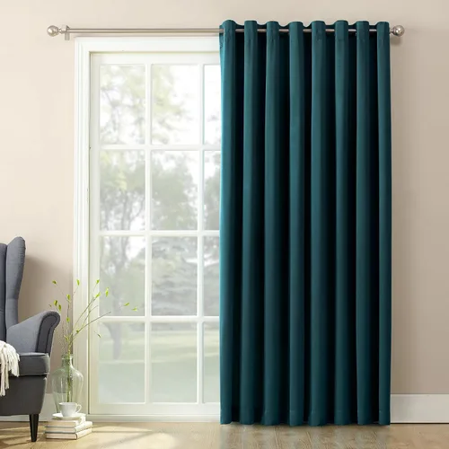 Vista 35 de Sun Zero Barrow - Juego de 2 paneles de cortinas con ojales, ahorro de energía, gris acero, 54 pulgadas de ancho x 63 pulgadas de largo (2 paneles)