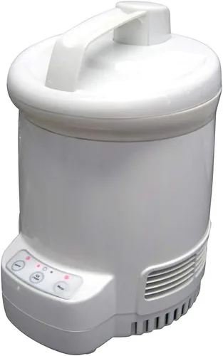 Vista 3 de Total Chef Ice Cream Factory - Máquina automática de helados eléctrica, 1.3 cuartos de galón (1.2 litros), color blanco, hace fácil yogur congelado
