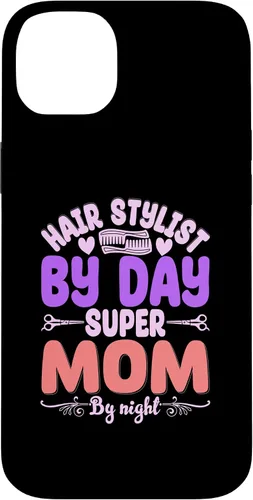 Vista 15 de Hair Stylists by Day Super Mom by Night Hair Stylist Case para iPhone 17