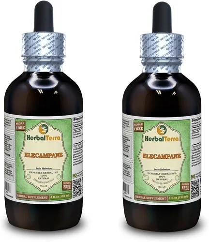 Vista 13 de Herbal Terra LLC Elecampane (inula helenium) glicerita, extracto líquido sin alcohol de raíz seca 2 oz