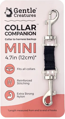 Vista 8 de Collar Companion - Clip de Respaldo Ajustable para Arnés de Perro, Púas, Collares de Pellizco, Gentle Lead - Cierre de Respaldo de Doble Extremo