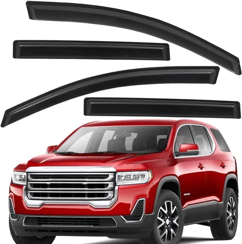 Vista 6 de Lightronic Visera de ventana de ventilación automática con clip extra duradera, compatible con GMC Acadia 2017-2023 (excluye Acadia Limited)