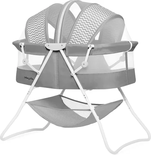 Vista 9 de Dream On Me Karley - Moisés para recién nacidos, ganador del premio National Parenting y Mom’s Choice, portátil y ligero con dosel ajustable