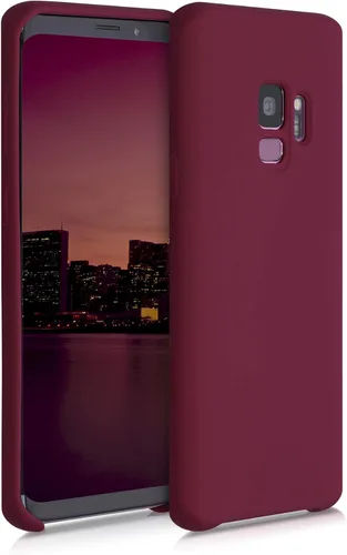 Vista 271 de kwmobile Funda compatible con Samsung Galaxy S9 - Funda de silicona TPU con acabado suave - Blue Reef