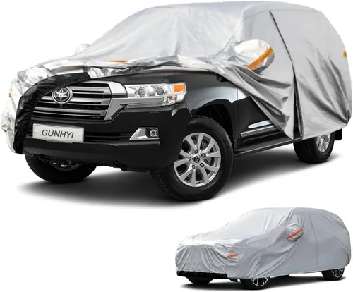 Vista 13 de GUNHYI Funda para coche SUV de ajuste personalizado para BMW X5/X6 de 2007 a 2022, 6 capas de alta resistencia, cubierta exterior completa