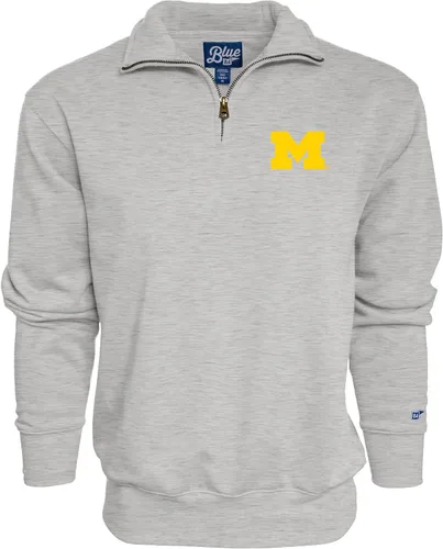 Vista 78 de Blue 84 Sudadera con cremallera de un cuarto para hombre de la NCAA