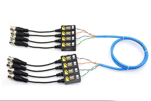 Vista 5 de 20 pares de conectores pasivos de video balun BNC para AHD/TVI/CVBS hasta 8MP