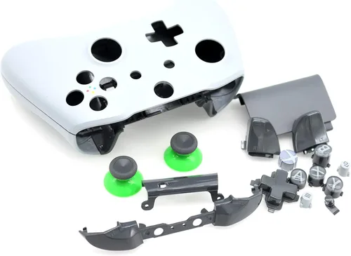 Vista 6 de Full Housing Shell kit with Full Button Set Thumbstick Replacement for Xbox One Wireless Controller 1708 GreyGreen