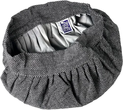 Vista 2 de Making Believe Adult Tweed Renaissance Peasant Hat (BlackBrownGrey) Renaissance Painter Costume, Leonardo Da Vinci Costume