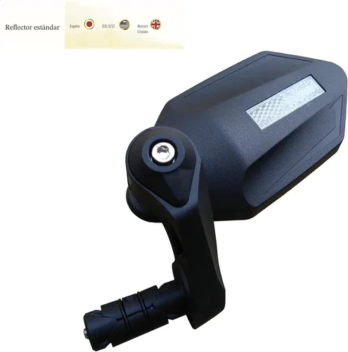 Vista 2 de Nuevo Espejo de Bicicleta con Extremo de Barra, Lente de Vidrio de Grado Automotriz Crystal UHD para Bicicleta Eléctrica, Resistente a Arañazos Lado