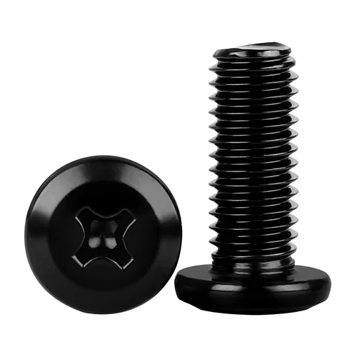 Vista 9 de M4-0.7 x 8 mm Tornillos de cabeza plana para muebles, pernos de acero inoxidable 304 con acabado negro, rosca completa, 50 piezas