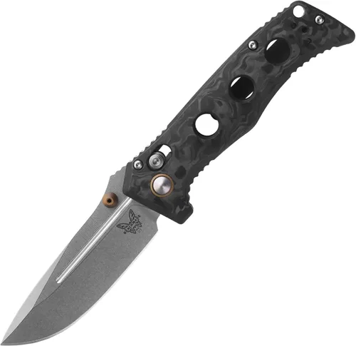 Vista 10 de Benchmade Mini Cuchillo táctico Adamas, hoja de acero CPM-CruWear (273GY-1)