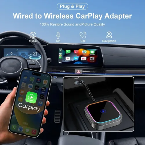 Vista 7 de Wireless CarPlay Adapter 2-in-1 for BMW X6 2017-2026