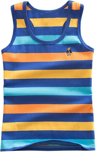 Vista 11 de Camisetas sin mangas de algodón suave para niños pequeños, paquete de 3