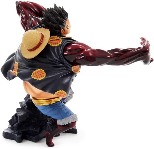 Vista 4 de Banpresto Figura de Monkey D Luffy de una pieza de 6.3 pulgadas, especial SCultures Big Zoukeio, Gear Fourth