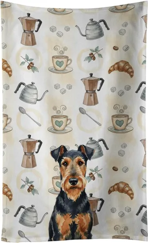 Vista 146 de Caroline's Treasures Afghan Hound - Toalla de cocina para barra de café, terciopelo frontal y lazo de algodón, lavable a máquina Sabueso afgano