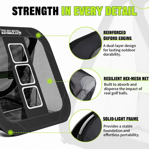 Vista 3 de BAYINBULAK Red de práctica de astillado de golf, accesorios de golf para hombres, 1 paquete