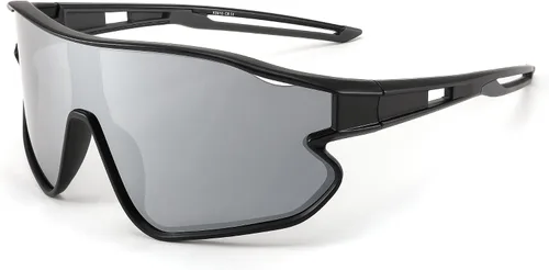 Vista 2 de FEISEDY Gafas de sol unisex para jóvenes, gafas de sol de béisbol y tenis, UV400 deportivas para niños y niñas, pantallas de ciclismo B4064