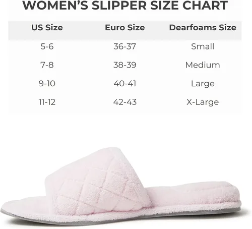 Vista 5 de Dearfoams Beatrice Terry Side Gore - Pantuflas para mujer