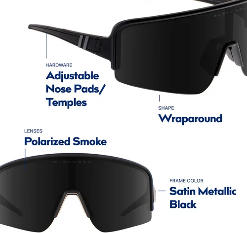 Vista 67 de Blenders Eyewear Eclipse X2 - Gafas de sol polarizadas - Lente envolvente - 100% protección UV - Para hombres y mujeres
