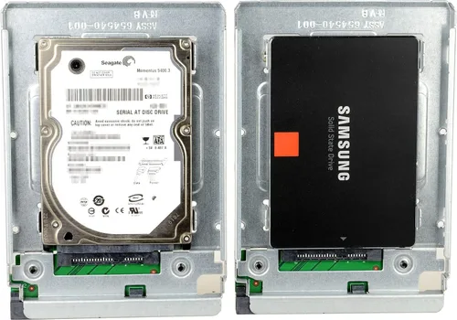 Vista 6 de 2.5 "SSD a 3.5" SATA Unidad de disco duro HDD Adaptador Caddy Bandeja CAGE Hot Swap Plug