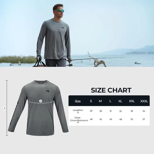 Vista 6 de KastKing Camisetas de manga larga para hombre, camisas de pesca para hombre