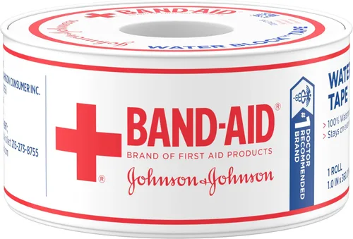 Vista 3 de Band-Aid Brand First Aid - Rollo de cinta autoadhesiva 100% impermeable para un cuidado duradero de heridas para asegurar firmemente los vendajes, 1