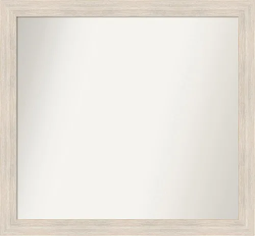 Vista 408 de Amanti Art Espejo personalizado, espejo de baño estrecho Alexandria White Wash, espejo de pared o espejo de tocador de baño sobre el fregadero
